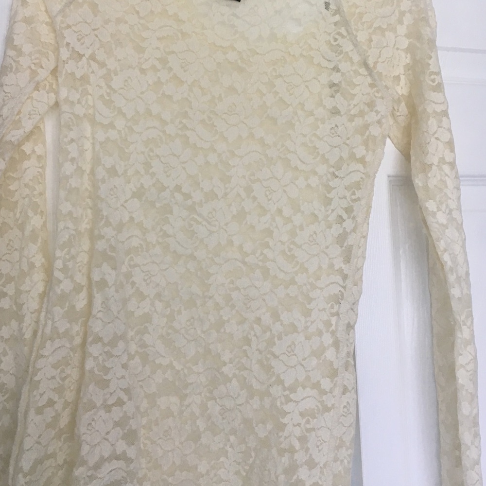 Lace long sleeved shirt